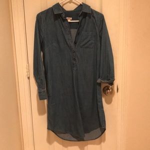 J. Crew Chambray Shirt Dress